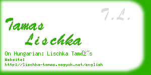 tamas lischka business card